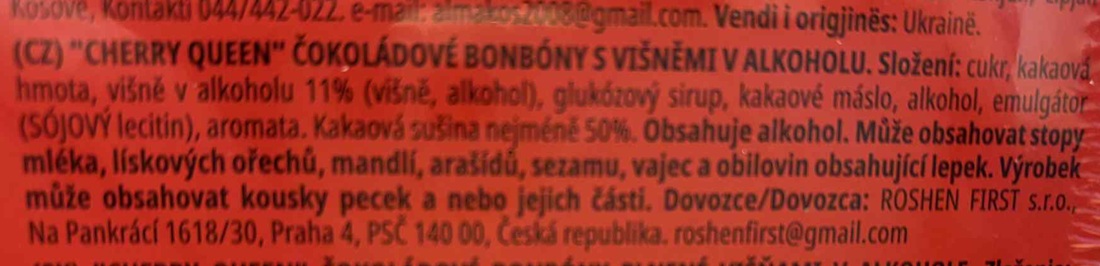 ROSHEN Cherry Queen Dezert 192g popis